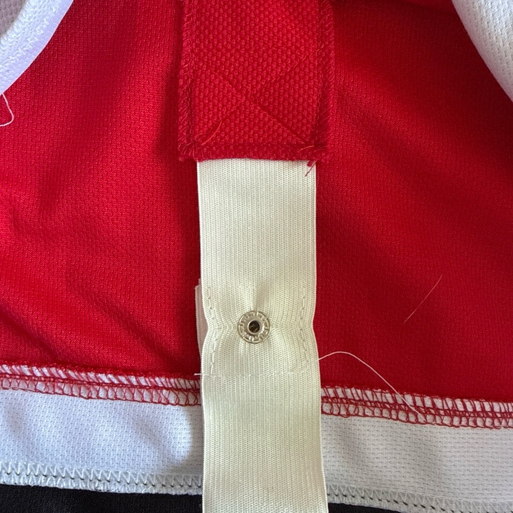 Men’s Reebok CCM VTG Patrick Sharp #10 Blackhawks Authentic Jersey Sz 52 - Red - Picture 5 of 6
